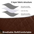 thumbnail image 3 of CHOK 2024 Recliner Chair Cover Reversible Small Recliner Slipcover for Dogs Seat Width to 25 Inch Washable Couch Cover with Elastic Straps for Kids and Pets(Small Recliner  Coffee), 3 of 8