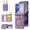 Purple, variant on Decase Wallet Case for Samsung Galaxy Z Flip 7, Crossbody Leather Phone Case with Kickstand and Card Slots, Magnetic Closure, Car Mount Compatible,Blue
