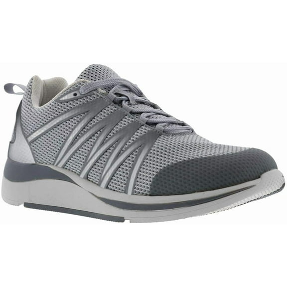 Drew Player Mens Slip Resistant Performance Athletic Shoe 10 X-Wide Grey Mesh Combo