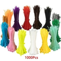 WYZCTTD 1000PCS Colored Zip Ties 4 inch, Multicolor Ribbon, Mix Packed 10 Color Wire Ties Assortment,Self-Locking