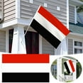 thumbnail image 1 of Bandera de Yemen, Bandera Yemení, Estandarte de Apoyo a La Guerra, Diseño Rojo y Blanco Brillante, Poliéster, Resistente para Uso En Exteriores, Promoción de La Paz, Decoración de Automóviles, Tamaño, 1 of 7