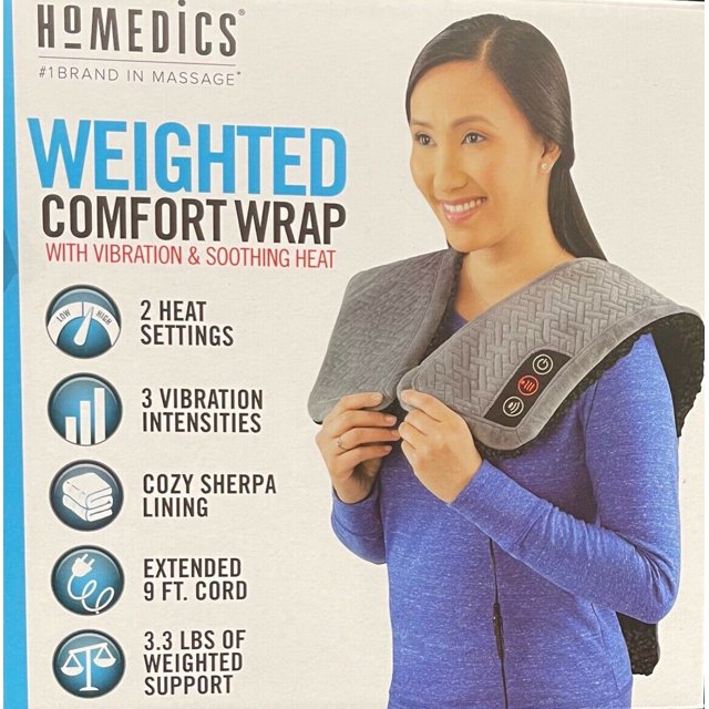 HoMEDiCS Weighted Comfort Wrap With Vibration & Soothing Heat 1Brand