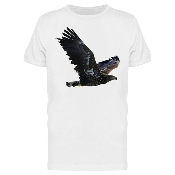 Young Bald Eagle In Flight T-Shirt Men -Image by Shutterstock, Male Large