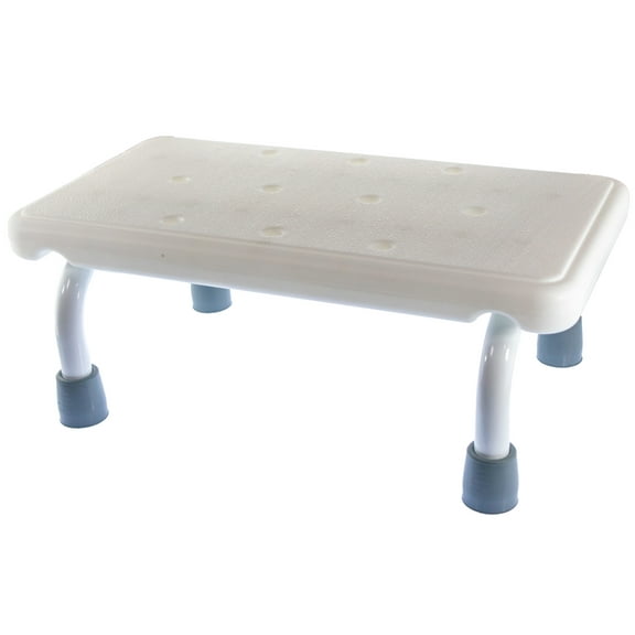 Medical Stepping Foot Stool w/ Non Slip Grip & Drainage Holes - Supports 450lbs For Bathtub, Shower, Kitchen, Bedroom