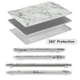 thumbnail image 4 of IBENZER Hard Shell Case Compatible with 2020 2019 MacBook Pro 16 Inch A2141, Hard Shell Case with Keyboard Cover & Type-C Adapter for Apple Old Version Mac Pro 16 inch, White Marble, T16-WHMB+1, 4 of 9