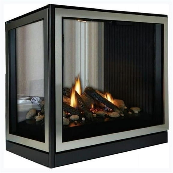 Empire  36 in. Premium Tahoe Clean-Face Peninsula Direct Vent Fireplace - Intermittent Pilot