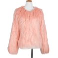 thumbnail image 1 of Women's Long Sleeve Fluffy Coat Shaggy Warm Outerwear Winter Fall Clothes For Spring Fall Daily Wear, 1 of 1