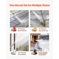 thumbnail image 4 of VEVOR Gas Pressure Washer 2900 PSI and 1.85 Max GPM, Upgrade Aluminum Pump with Spray Gun and Wand, 4 Nozzle Set, Gas Powered Pressure Washer for Cars, Fences, Driveways, Homes, Patios, Furniture, 4 of 9
