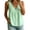 Light green, variant on Womens Summer Tops Gsakboxl Women's Cotton‑Linen Lace‑Trim V‑Neck Sleeveless Tank Top Casual Loose‑Fit Peplum Summer Comfortable Blouse Beige L