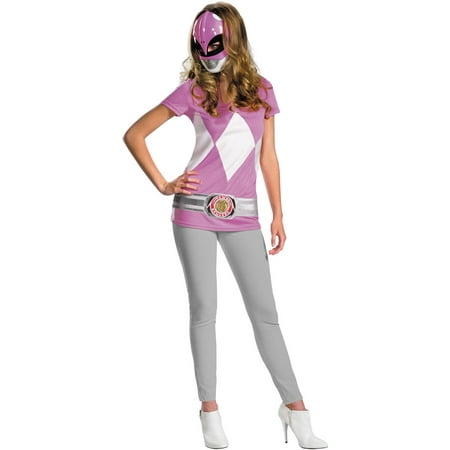 Pink Ranger Alternative Teen Halloween Costume, One Size,