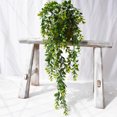 thumbnail image 3 of Kearding Plantas artificiales vid hoja falsa pared colgante simulación para baño hogar boda balcón flores fiesta Decoración, 3 of 6