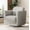 Gray, variant on 33" Chenille Swivel Barrel Chair, 360° Upholstered Accent Armchair with Solid Wood Frame for Living Room, No Assembly Required
