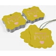 thumbnail image 5 of Inkdotpot Hang Tags Ready To Pop Baby Shower Favor Bracket Shape Gift Tags Real Rose Gold Foil Bonbonniere Tag Pack Of 50, 5 of 7