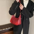 thumbnail image 2 of Small Hobo Bags for Women Retro Crescent Shoulder Purse Fall Soft Crossbody Handbag, 2 of 6