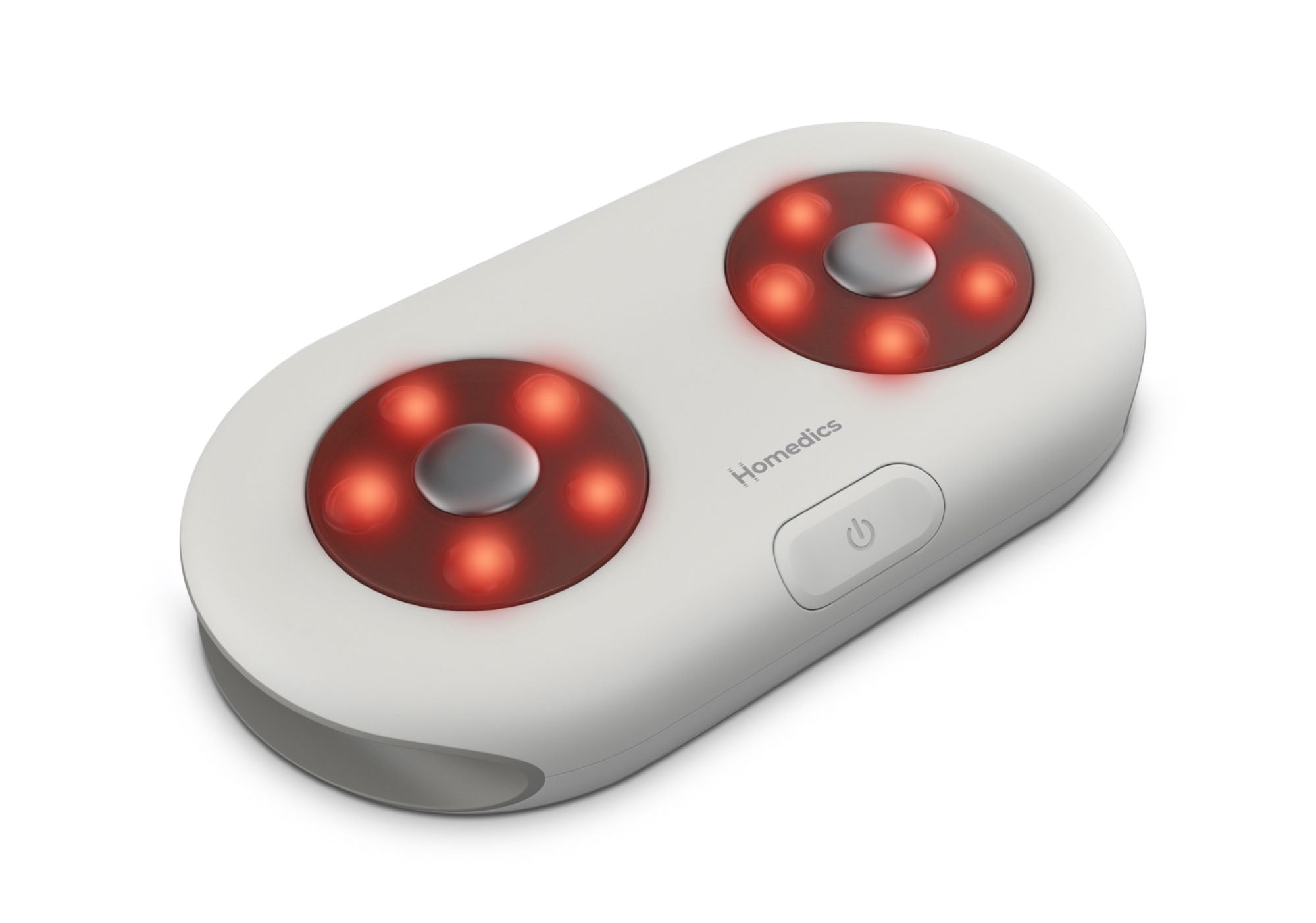 Homedics MaxComfort Shiatsu Foot Massager, Rotating Shiatsu Massage Nodes with Soothing Heat - White, L 9.92in x W 5.31 x H 2.09, 1.83LB.