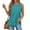 Turquoise, variant on Sleeveless Women's Tops Pure Color Tank Casual Crew Neck T Shirts for Women Soft Fashion Skin-Friendly Womens T Shirts Summer Tops Turquoise XXL