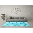 thumbnail image 3 of Ahgly Company Indoor Rectangle Abstract Light Blue Contemporary Area Rugs, 7' x 10', 3 of 4