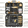 thumbnail image 4 of DEKO 196 Piece Tool Set General Household Hand Tool Kit with Rip Claw Hammer,Lineman's Plier, Measure Tape Rule & Plastic Toolbox Storage Case, 4 of 6
