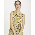 thumbnail image 6 of Moomaya Womens V Neck Midi Dress, Sleeveless Flared Shift Dress, 6 of 9