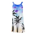 thumbnail image 5 of yievot Summer Dresses for Women Beach Cover Up Floral Tshirt Sundress Sleeveless Casual Loose Tank Dress, 5 of 6
