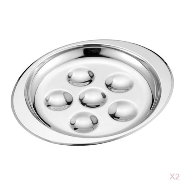 Juego De 2 Ptos De Acero Inoxidable Para Hornear Con Caracoles juego-de-2-ptos-de-acero-inoxidable-para-hornear-con-caracoles