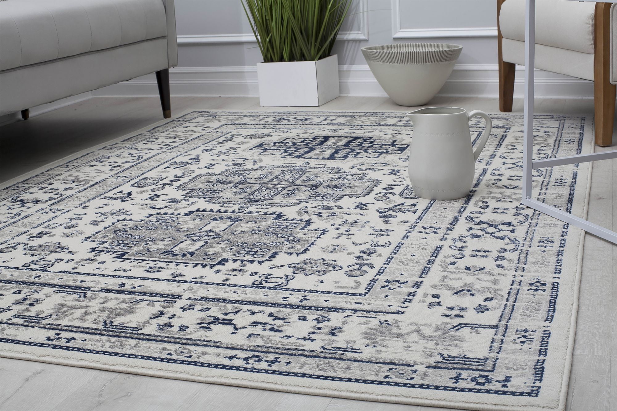 Rugs America Gallagher GL55A Glacial Sundara Vintage Transitional Area Rug, 2'6"x8'