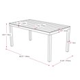 thumbnail image 4 of CorLiving Brisbane Table de patio oblongue, 4 of 4