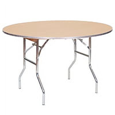 Table - 48" WFT Series Russian Birch Wood Round - Metal Edge