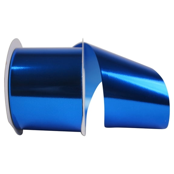 Reliant Ribbon - 16040-050-40K, Metallic Polypro Rd Ribbon, Royal, 2-1/2 Inch, 50 Yards
