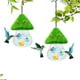 thumbnail image 4 of 2PC Flocked House Bird Feeder Bird Feeder Hummingbird Feeder Courtyard Hanging Type, 4 of 8