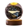 thumbnail image 2 of Esferas estelares calmantes La galaxia Saturno y el sistema solar Bola de cristal Luz de noche 2,35 pulgadas Lámparas felices que cambian para la decoración del dormitorio y la sala de Akmoler, 2 of 9