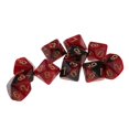 thumbnail image 2 of 10 Pieces Polyhedral ,Polyhedral Game for RPG RPG Black, 2 of 8