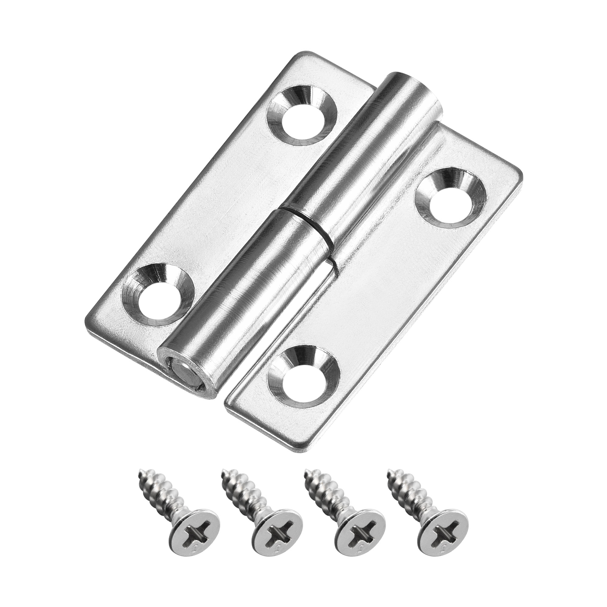 Small Slip Joint Flag Hinges WiMas 10PCS 3Inch Stainless Steel Flag Hinges Home Furniture Hardware Hinges with 60PCS Screws Lift Off Left Handed Detachable Door Hinges