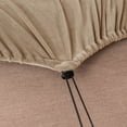 thumbnail image 3 of Jian Ya Na Stretch Anti-Slip 7-Piece Velvet T-Shaped Sofa Slipcovers, Beige, 3 of 7
