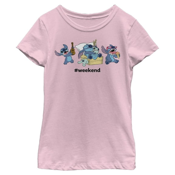 Girls Lilo & Stitch Weekend Party Time T Shirt
