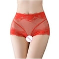 thumbnail image 7 of HUPOM Panties For Women Plus Size Underwear For Women In Clothing Briefs Leisure Tie Seamless Waistband Red L, 7 of 7
