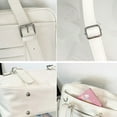 thumbnail image 3 of stanreset Japanese PU Shoulder Bag For Students Leather Handbag With Large Capacity Large Capacity white, 3 of 6