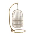 thumbnail image 4 of Modway Amalie Wicker Rattan Outdoor Patio Rattan Swing Chair in Natural White, 4 of 9