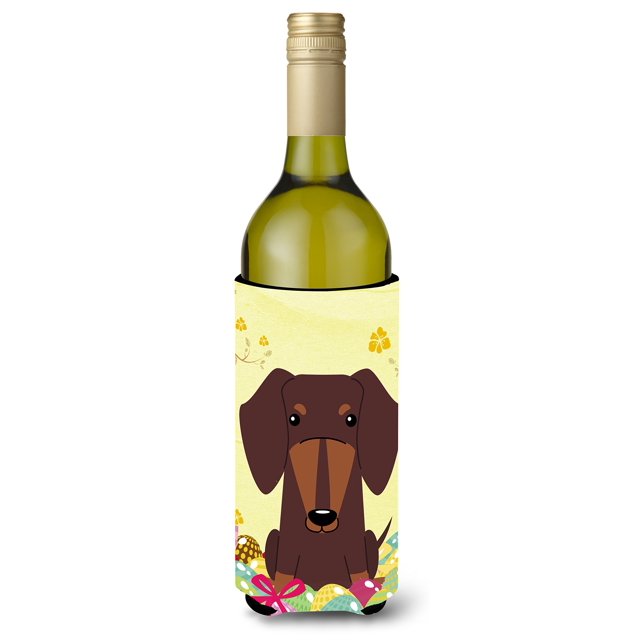 ""Caroline'S Treasures Bb6131Literk Huevos De Pascua Dachshund Chocolate Botella De Vino Aislante Para Bebidas Abrazadera 750 Ml Multicolor""