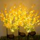 thumbnail image 1 of Luces solares LED para exteriores con forma de flor de canola, lámpara de simulación para jardín, patio, paisaje, decoración, camino, adornos para fiestas, 1 of 4