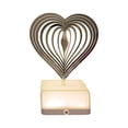 thumbnail image 2 of Luz de noche decorativa con adornos geométricos, centro de mesa, USB romántico único forma de corazón, 2 of 8