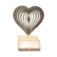 thumbnail image 2 of Luz nocturna con adornos geométricos, LED 3D de moda, ambiente romántico para la mesita de noche. forma de corazón, 2 of 9