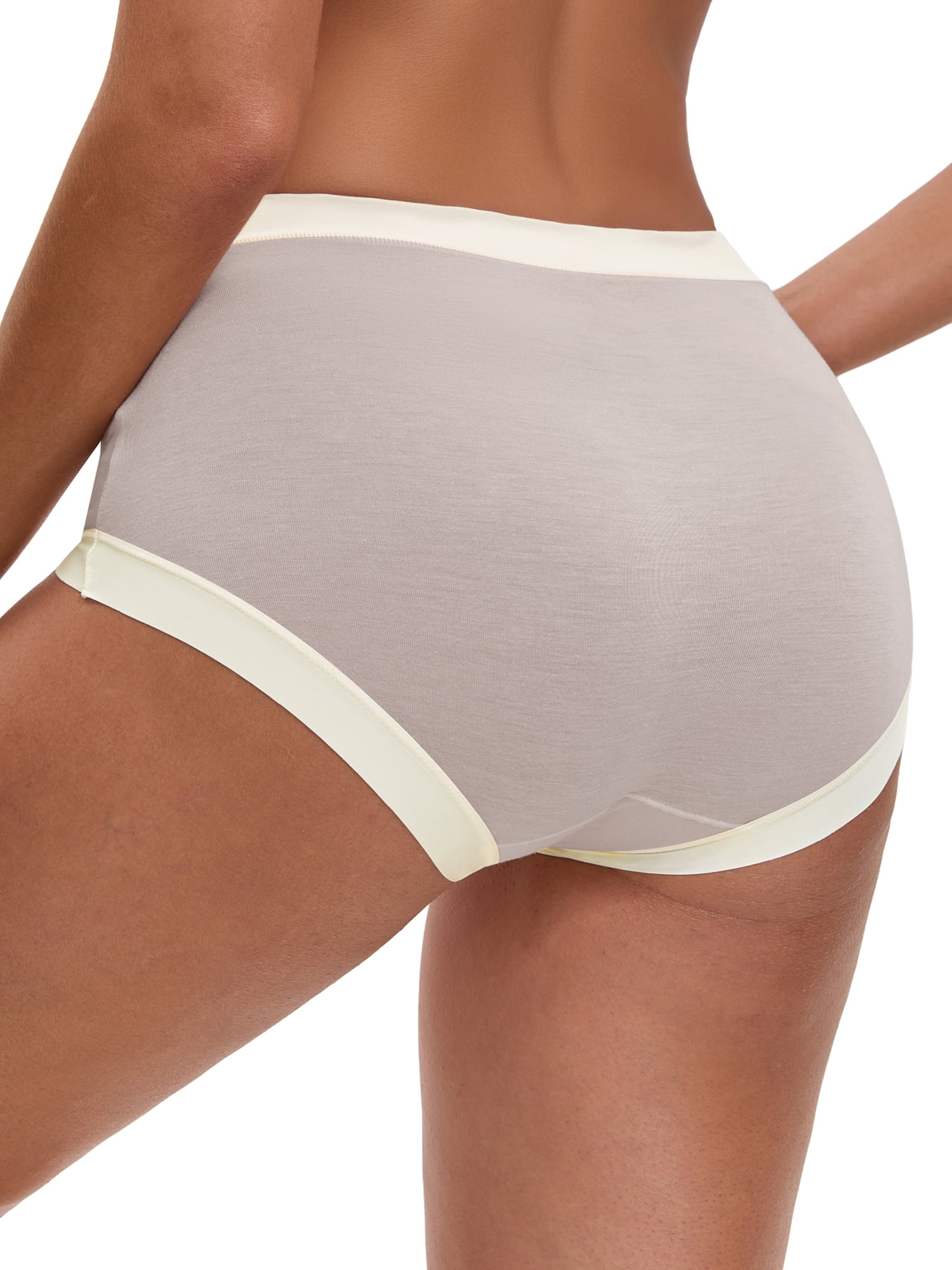 DARING DIVA Women's Plus Full Coverage High Waisted Invisible Panties XXL Purple