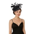 thumbnail image 1 of [ Sombrero Decorativo Litter Star con Cinta y Plumas para Cóctel ], 1 of 5