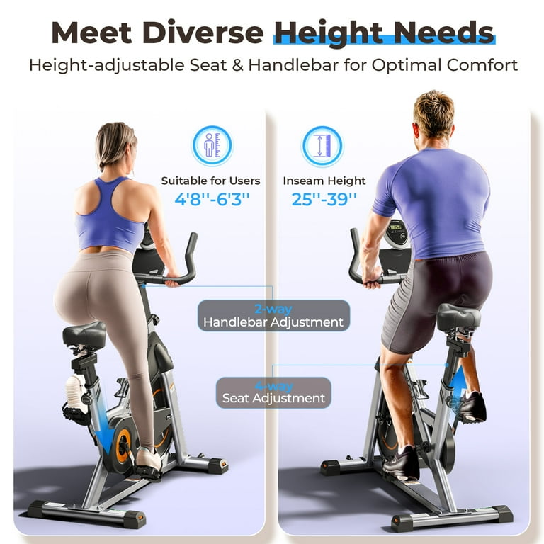 Magnetic Stationary Indoor Cycling Exercise Bike photo 8