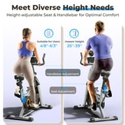 YOSUDA Exercise Bike Magnetic Stationary Indoor Cycling Bike for Home 350lbs Weight Capacity, Comfortable Seat Cushion and Fitness Courses