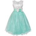 thumbnail image 1 of Girls Dress Glitter Sequin Wedding Bridesmaid Pageant 10 Years, 1 of 5