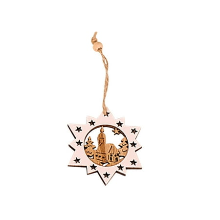 

Christmas Ornaments White Edge Five-Star Round Wooden Pendant Squirrel Ornament Clear String Glitter Garland Beads Vintage Hanging Crystals Christmas Garland for Stairs 18 Ft Fancy Ornament