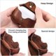 thumbnail image 5 of Funda protectora de cuero genuino personalizada a prueba de golpes con clip para prevención de pérdidas para estuche de carga inalámbrica (café), 5 of 5
