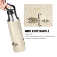 thumbnail image 4 of Water Bottles 34oz Straw Lid Wide Mouth Stainless Steel for School Sport Travel Elegant Goose with Goslings Swimming, 4 of 9